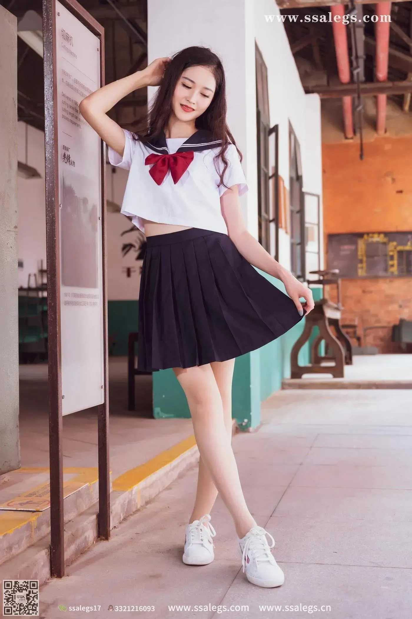 [SSA丝社]超清写真 NO.422 漫漫白色jk制服肉丝写真(下) [84P]插图7